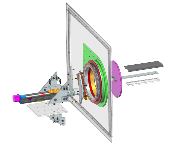 Wake Surfing Leading Wing Assymbley Exploded View