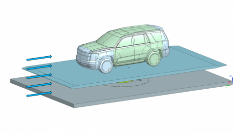 Active/Passive Flow Control for Vehicle Aerodynamic Drag Reduction