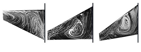 Three-dimensional separation over three-dimensional wings at a moderate Reynolds number